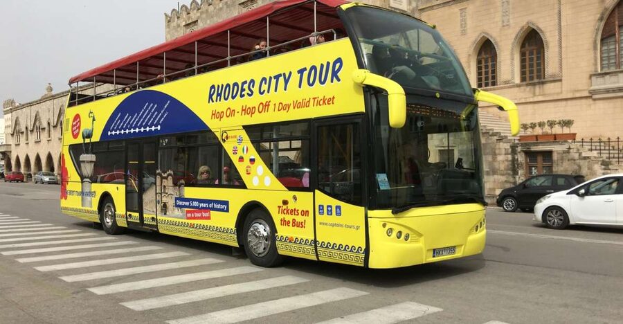 Rhodes: Hop-On Hop-Off City Tour Bus - Quick hits before you hop on