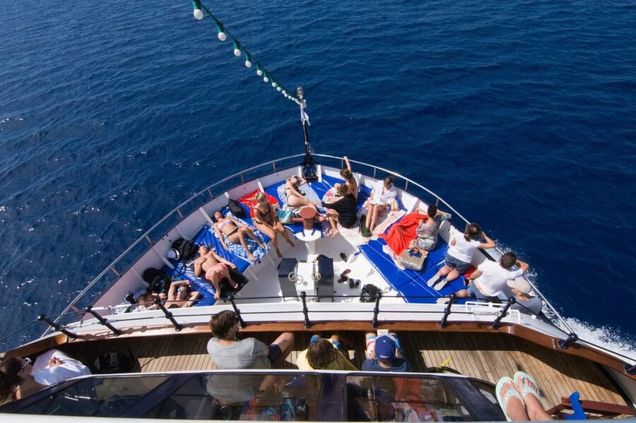 Rhodes: Lindos Cruise with 2 Swim Stops - Anthony Quinn Bay: the first swim stop that makes the cruise feel worth it