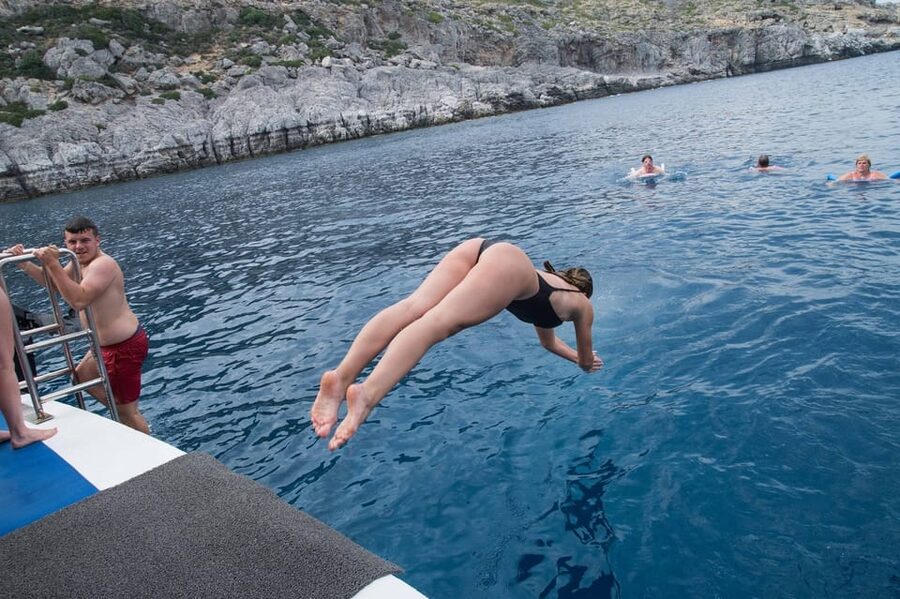 Rhodes: Lindos Cruise with 2 Swim Stops - Price and value for a full day of Lindos plus two swim stops