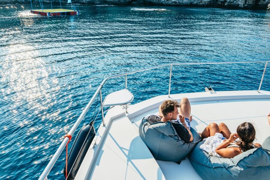 Rhodes: Sunset Catamaran Cruise with Dinner Buffet & Drinks - Quick hits before you sail