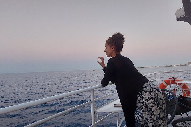 Rhodes Sunset Cruise - Swim and Dine w/ Live Music & Sunset! - The Harbor Sights Between Stops: Saint Nicholas, Colossus, and Lit-Up Walls