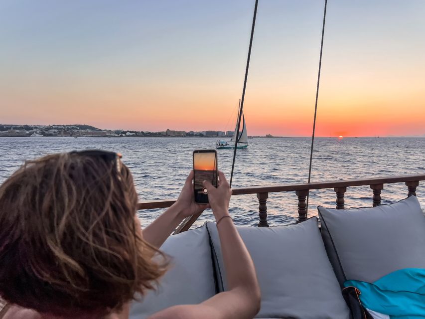 Rhodes: Sunset Cruise with Greek BBQ and Unlimited Drinks - Greek BBQ on Board: Hearty Grill Food With Greek Salad and Tzatziki