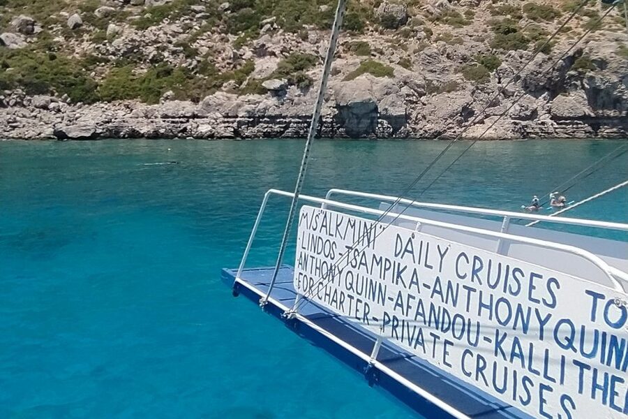 Rhodes Town: Anthony Quinn, Kalithea & Afandou Boat Cruise - Rhodes Town to Mandraki Harbor: Finding Alkmini fast