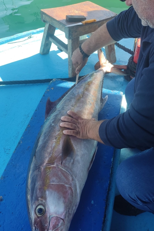 Rhodes Town: Fishing Boat Trip with Fish Meal and Swim Stops - BBQ lunch with fish you actually caught