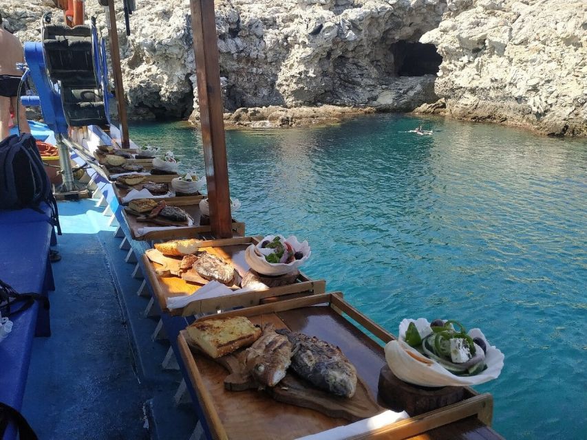 Rhodes Town: Fishing Boat Trip with Fish Meal and Swim Stops - Price and value for $76 per person