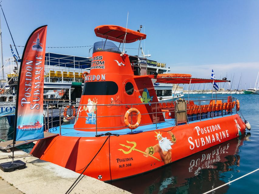 Rhodes Town: Submarine Cruise with Underwater Views - 360° underwater cabin, air-conditioning, and the 2.5-meter observatory