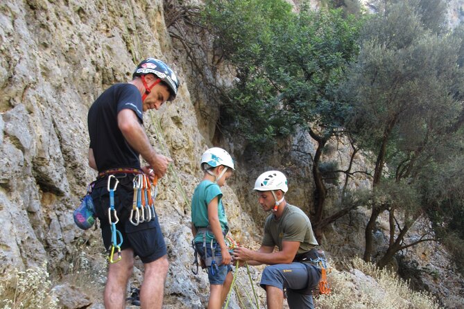 Rock Climbing with a Guide in Chania Therisos Gorge - Food inside the gorge: what’s included and what you should plan for