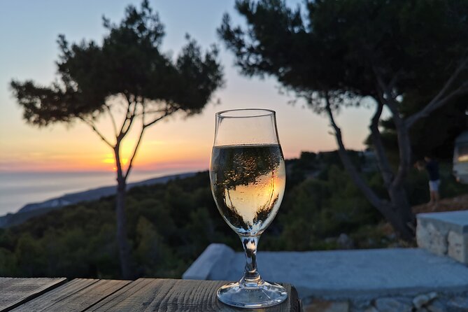 Romantic Sunset in Zakynthos Keri Lake & Myzithres Viewpoint - Mizithres Viewpoint: the two white rocks photo moment