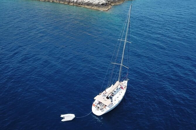 Sailing Boat Small Group Kleftiko and Sikia Cave West of Milos - Adamas Bay finale: Agios Dimitrios chapel and a bell-tap swim
