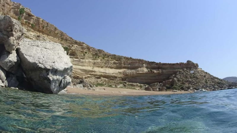 Sailing tour around Lindos with food and drinks - The Route Around Lindos: Red Sand, Caves, and Bays You Reach by Sea