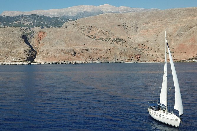 Sailing trip to the Top Coasts of Crete, Daily/Multi-day - Marmara Beach caves: the fun factor goes up