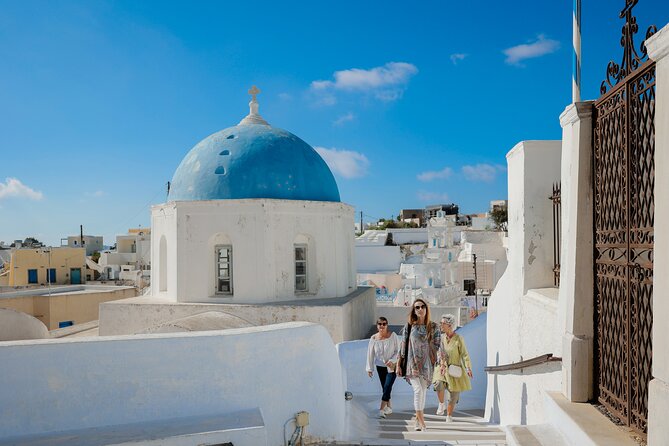 Santorini: 4hr Private First Impressions Tour - St Nicholas Venetian Castle Ruins: Caldera Views In Oia