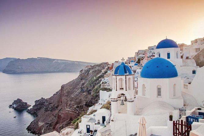 Santorini 8-Hour Private Tour with Hotel & Cruise Port Pickup - Oia’s main street, then Three Bells: start with the postcard payoff