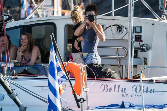Santorini Adventurous Catamaran Experience with Snorkeling - Akrotiri Area Sights: Venetian Lighthouse From the Caldera Side