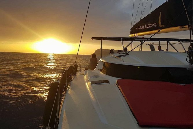 Santorini Adventurous Catamaran Experience with Snorkeling - Nea Kameni: The Main Snorkeling and Hot Springs Stop