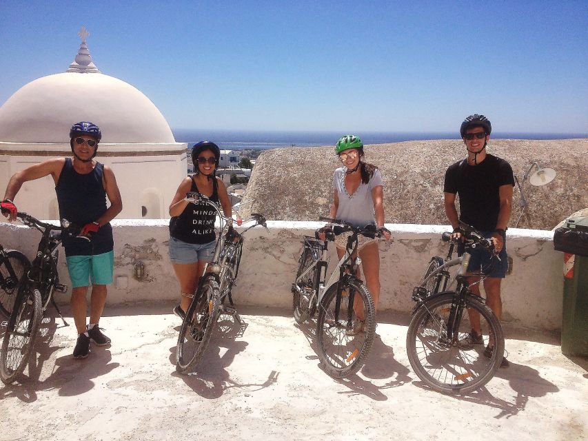 Santorini: Around the Island by Electric Bike - The return ride through vineyards and Emporio windmills