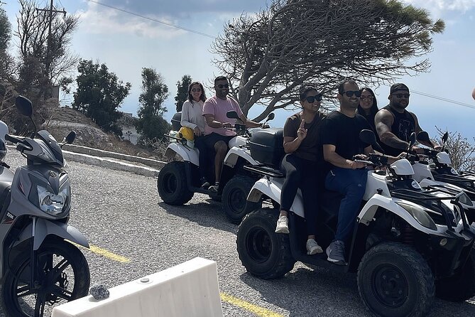 Santorini ATV Highlights Tour: Oia, Viewpoints & Volcanic Beaches - Profitis Ilias: The 360-Degree View Stop That Changes How You See the Island