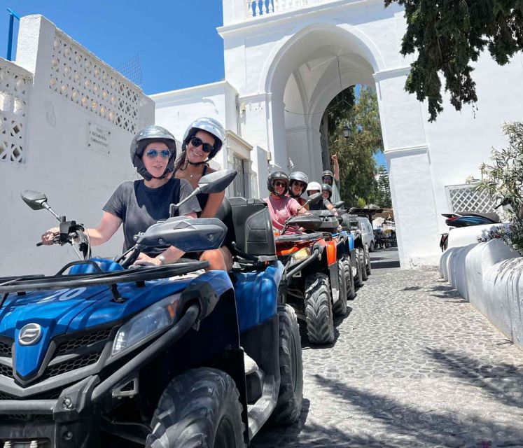 Santorini: ATV-Quad Experience - Emporio and the Venetian Castle Streets, Wheels First then Foot