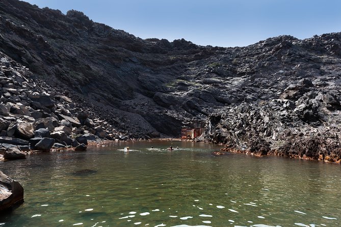 Santorini Caldera Cruise Tour (Volcano, Hot Springs, Thirassia) - Palea Kameni hot springs swim: short, sulfur-y, and not for everyone