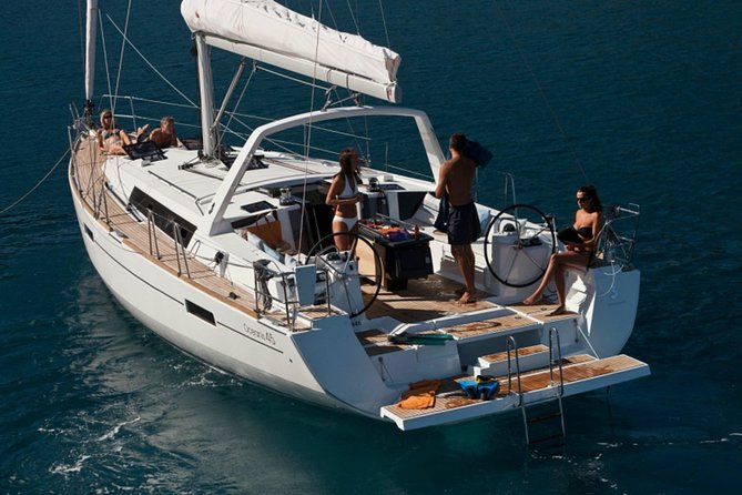 Santorini Caldera Private Sailing Boat Cruise - Nea Kameni and the volcanic hot springs, snorkel time included
