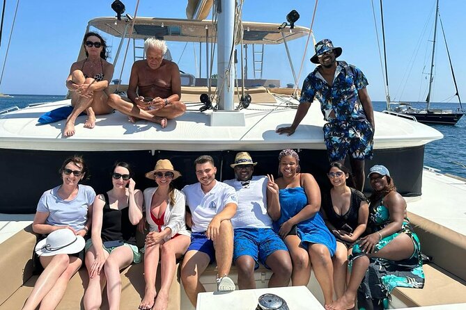 Santorini Catamaran Cruise: with Lunch, BBQ, Open Bar, Transfers - Vlychada morning departure: the catamaran feel in 5 hours