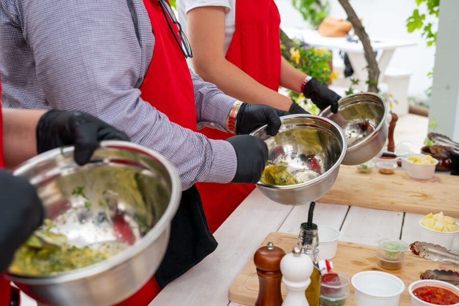 Santorini: Cooking Class with Lunch and Wine Tasting - Where Kamari’s black sand makes this class feel different