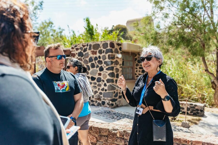 Santorini: Experience Akrotiri with a Licensed Tour Guide - Meeting at Akrotiri entrance, then starting without the hassle