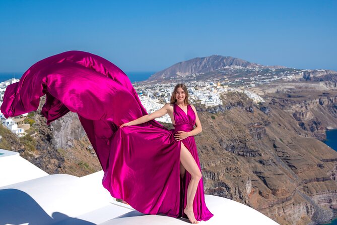 Santorini: Flying Dress Photoshoot - What to bring so you look better and feel better