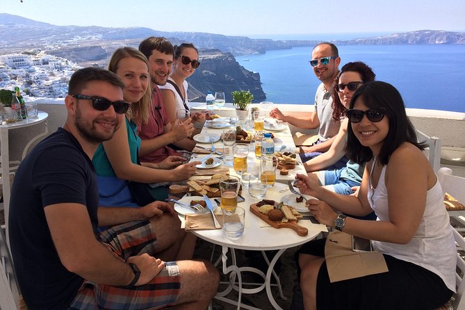 Santorini Food Tour: Fira Half-Day Small-Group Tour with Tastings - Midday tavern meal with caldera views (and time to slow down)