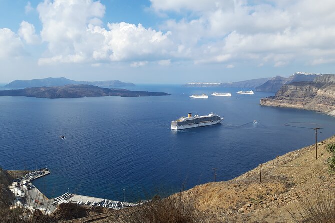Santorini Full Day Trip by Santo Luxury Escape - Meeting point at the Santorini Cable Car Upper Station