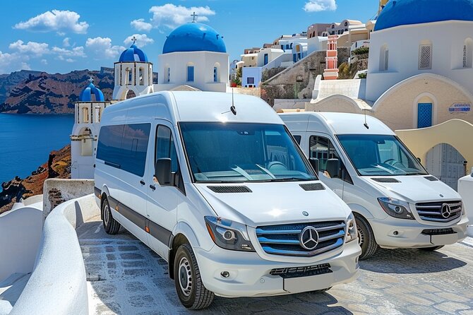 Santorini: Full Island Tour & Sunset with Local Guide & Pick-up - Akrotiri Lighthouse: a quick caldera panorama stop