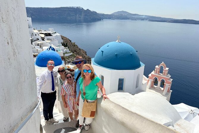 Santorini: Half-Day Island Sightseeing Tour - Firostefani and the Three Bells viewpoint for caldera “cover shot” views