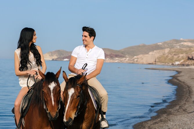 Santorini: Horse Riding to the Black Sandy Beach (Eros beach) - Key things I’d bet on before you go