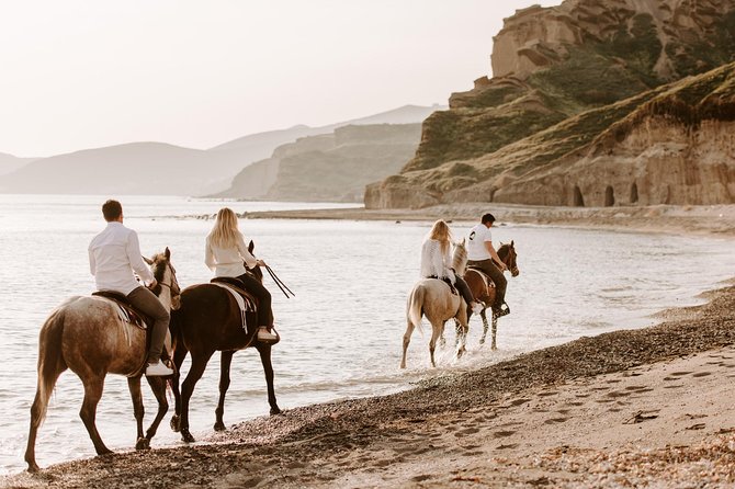 Santorini: Horse Riding to the Black Sandy Beach (Eros beach) - Price and value: what $120.94 buys you in real terms