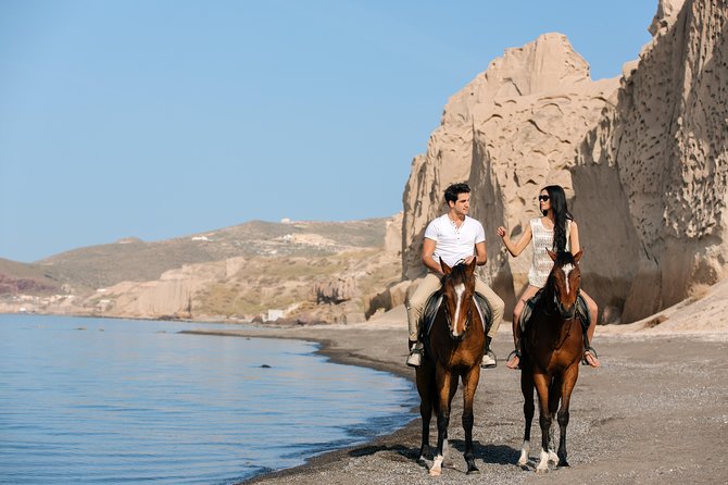 Santorini: Horse Riding to the Black Sandy Beach (Eros beach) - Who this horseback ride is best for