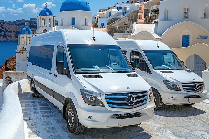 Santorini: Main Port Shared Shuttle - Bus to Hotels or Airport - Key things to know before you go