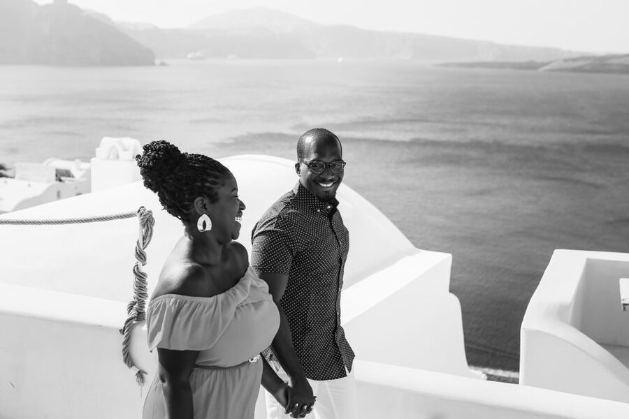 Santorini: Photo Shoot with a Private Vacation Photographer - What the shoot feels like: direction that keeps it modern and you