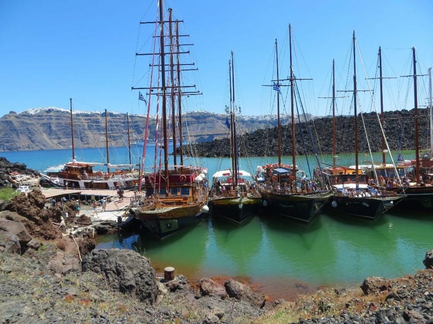 Santorini Port: 3 Hour Cruise to Volcano and Hot Springs - Palea Kameni Hot Springs: The 30-Minute Swim Stop and How to Make It Worth It