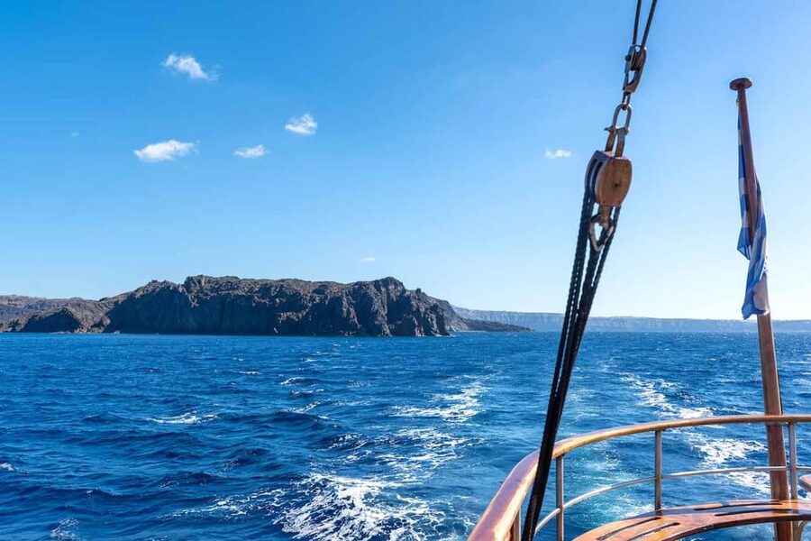 Santorini Port: Cruise to Volcano, Hot Springs & Thirassia - Palea Kameni hot springs swim: sulfur water, timing, and smart swim prep