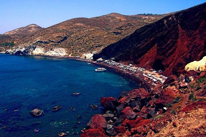 Santorini Private Tour Flexible Hours - Black sand beaches: a break that actually changes the mood