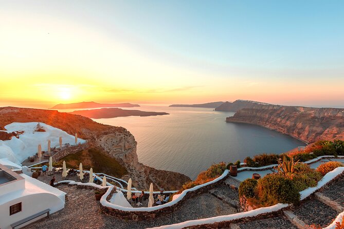 Santorini Private Wine Tour at Sunset with Tastings and Pictures - Estate Argyros: Vineyards, Modern Techniques, and Pairing Bites