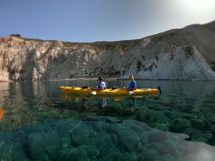 Santorini: Sea Caves Kayak Trip with Snorkeling and Picnic - Key highlights you will actually remember