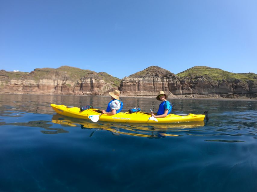 Santorini: Sea Caves Kayak Trip with Snorkeling and Picnic - Meeting at Your Hotel and Getting Set for a 7-Hour Day