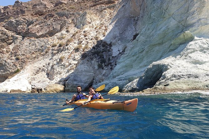 Santorini Sea Kayak - South Discovery, Small Group incl. Sea Caves and picnic - Akrotiri Coastal Time: History Moments Without the Museum Mode