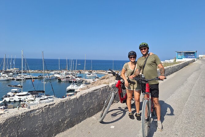 Santorini Small Group Guided E-bike Tour & Local Tomato Museum - Castelli of Emporio and the medieval feel of stone
