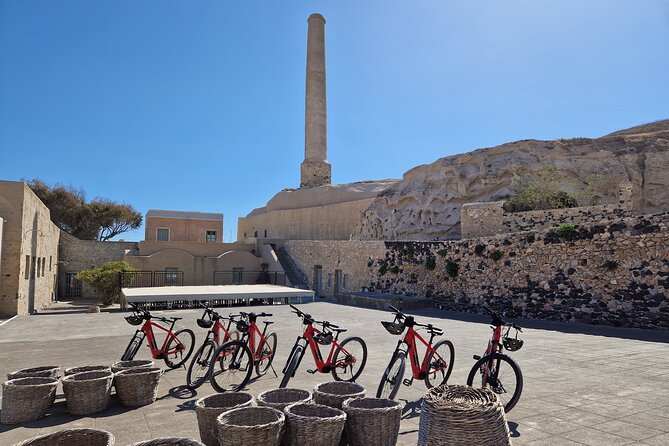 Santorini Small Group Guided E-bike Tour & Local Tomato Museum - The ride plan: 3.5 hours, but with real variety