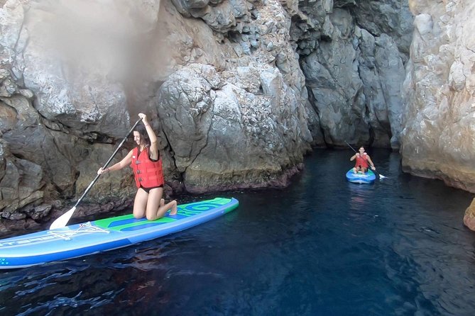 Santorini Stand-Up Paddle and Snorkel Adventure - Gear Included: Board, Snorkel Setup, and Modern Equipment