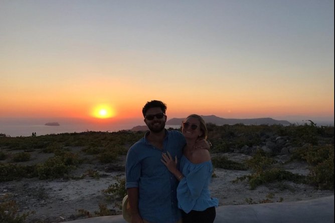 Santorini Sunset Wine Tour with Santo Winery Views - Stop 3 at Santo Wines: sunset views plus Greek cheeses and tapas