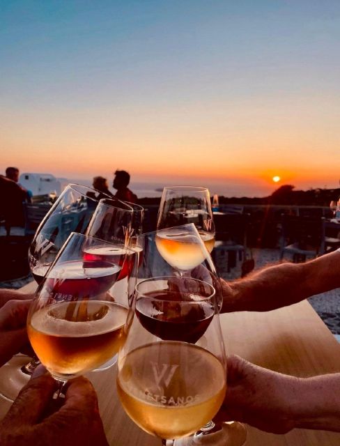Santorini: Tour of Wineries with Wine Tasting & Food - Winery Stop 3 and the Dinner Finish: Greek Food, Paired Wines, Real Sitting-Down Time