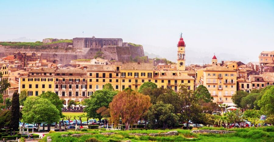 Saranda: Corfu Town and Palaiokastritsa Day Trip with Cruise - Corfu Town walking: Spianada, Liston, and Saint Spiridon